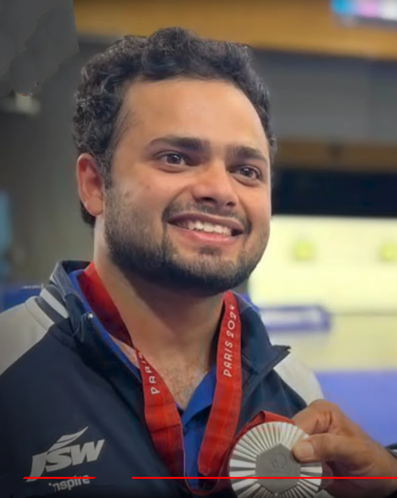 Paris 2024 Paralympics- Shooting-Men's 10M Air Pistol SH1 Final- Chateauroux Shooting Centre,Deols,France-Manish
Narwal Won silver medal.